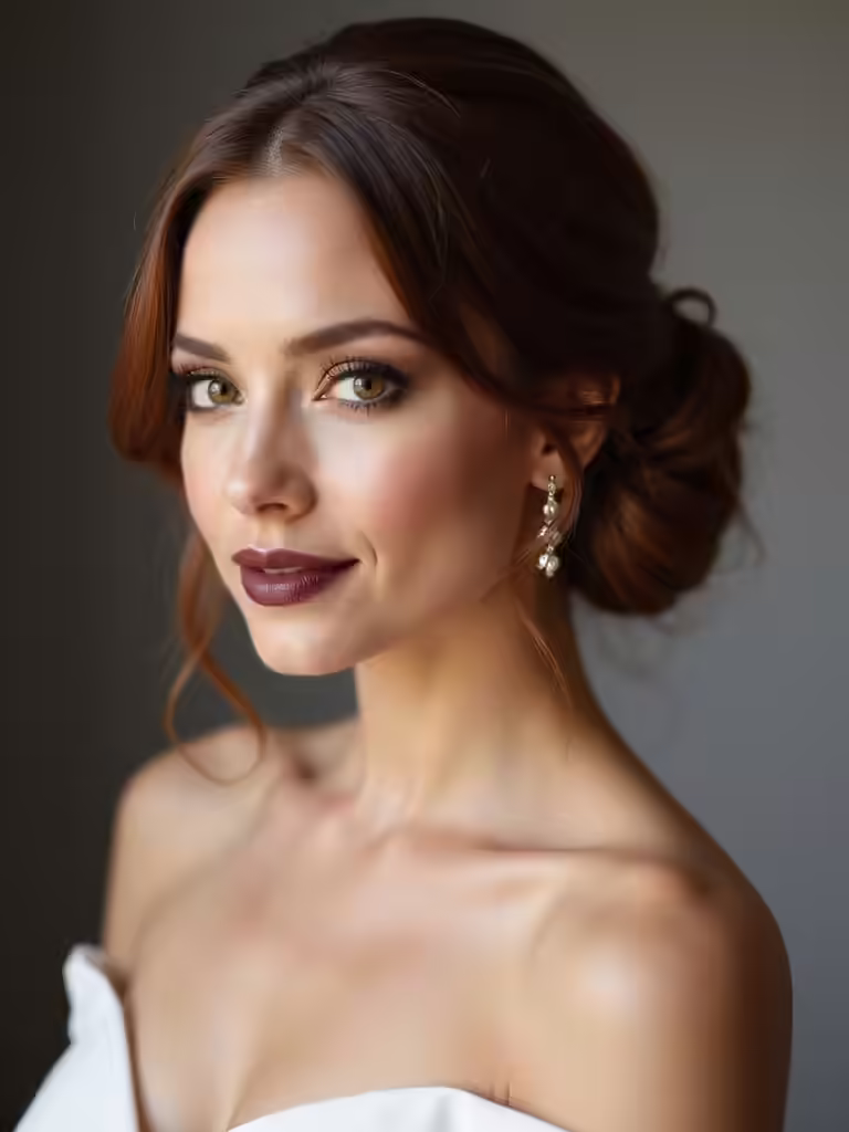 timeless elegant bridal bun