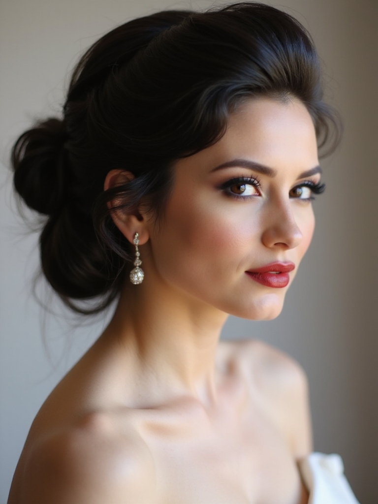 timeless elegant bridal updo styles