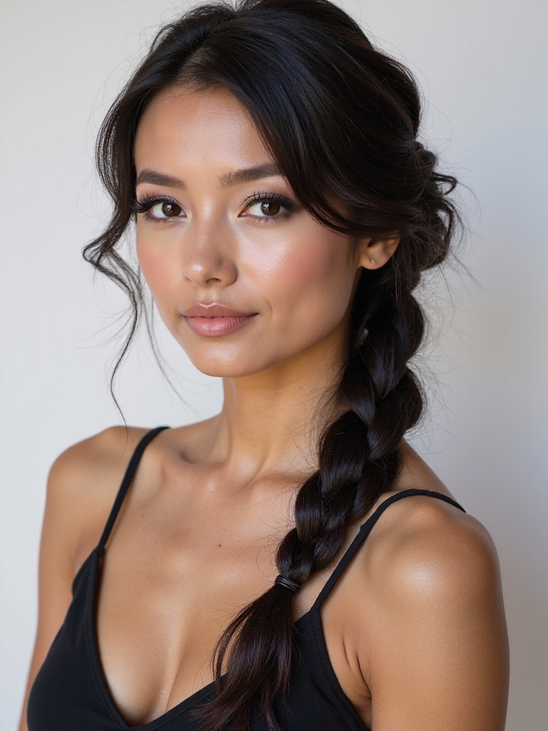 timeless elegant fishtail bridal braid