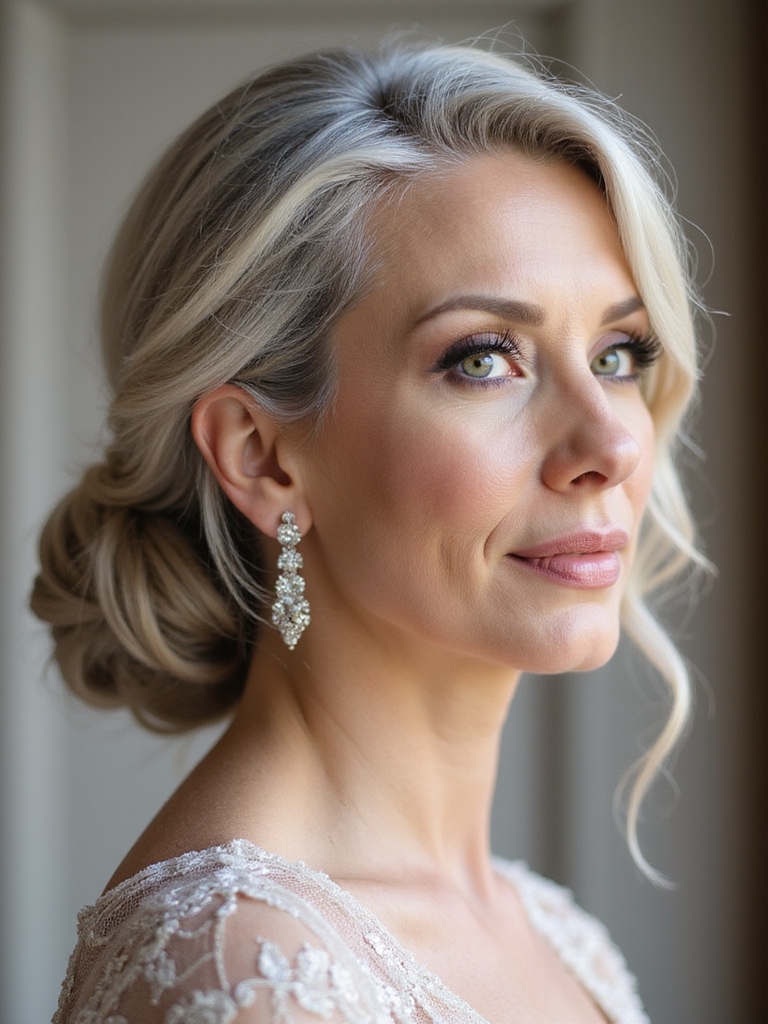 timeless elegant low chignon