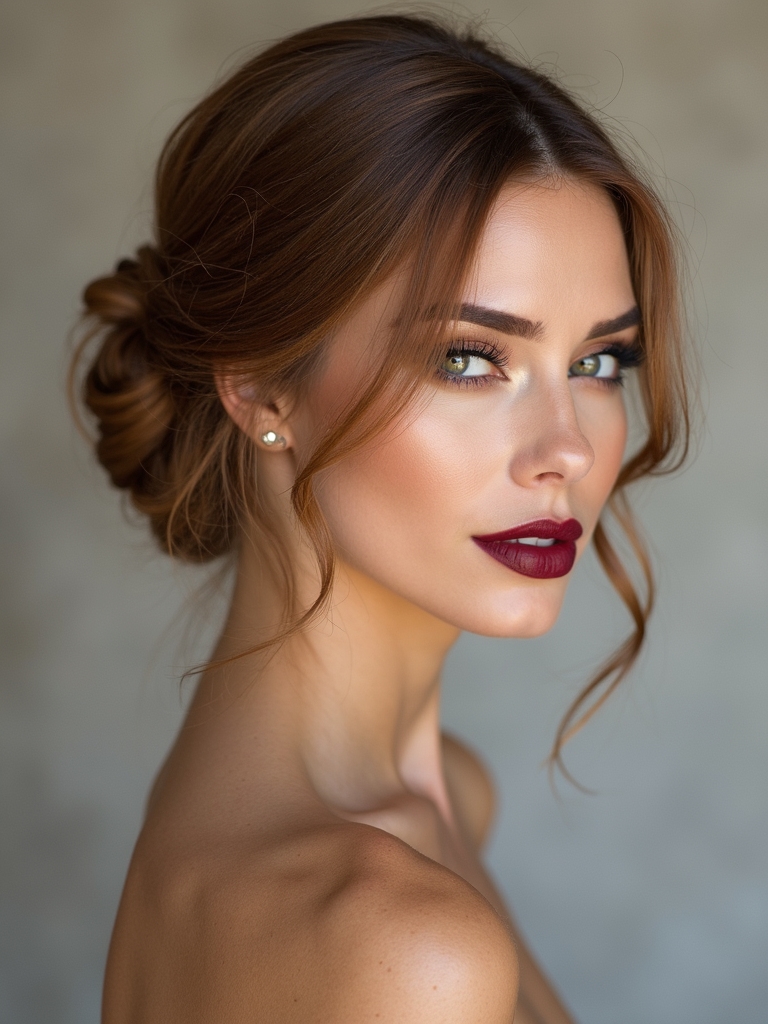 timeless elegant low chignon