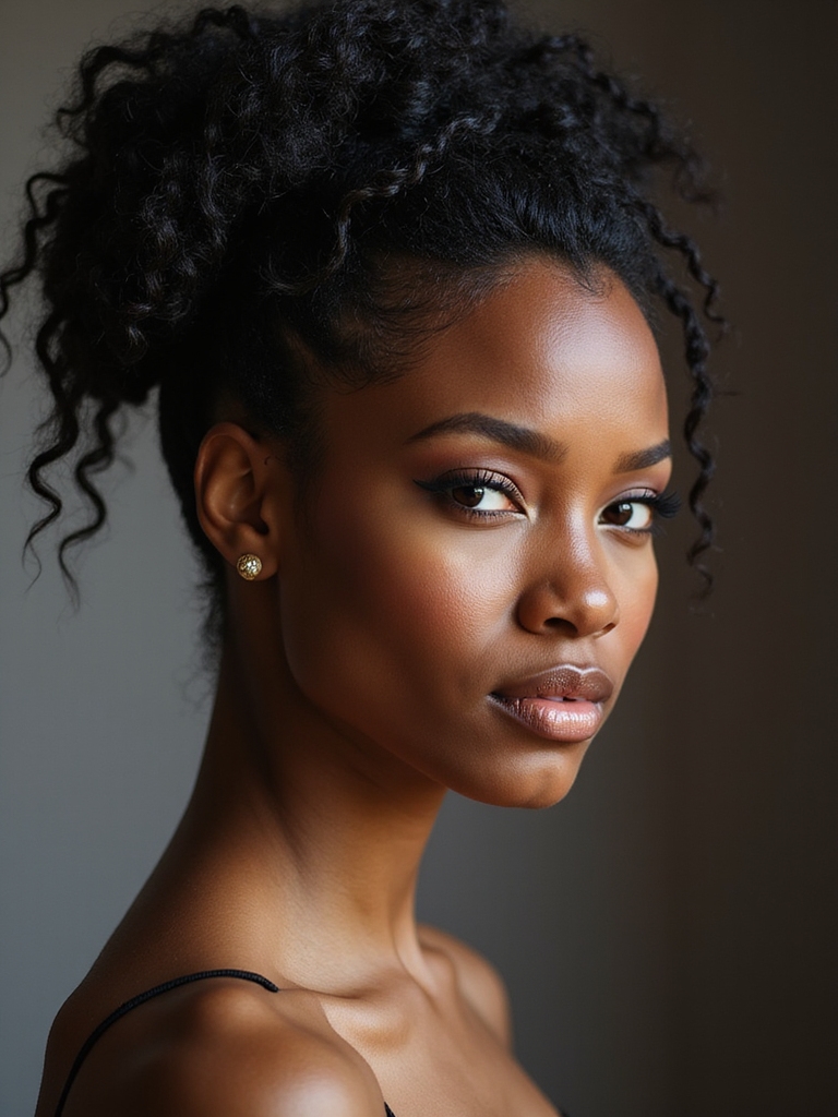 timeless elegant natural bridal bun