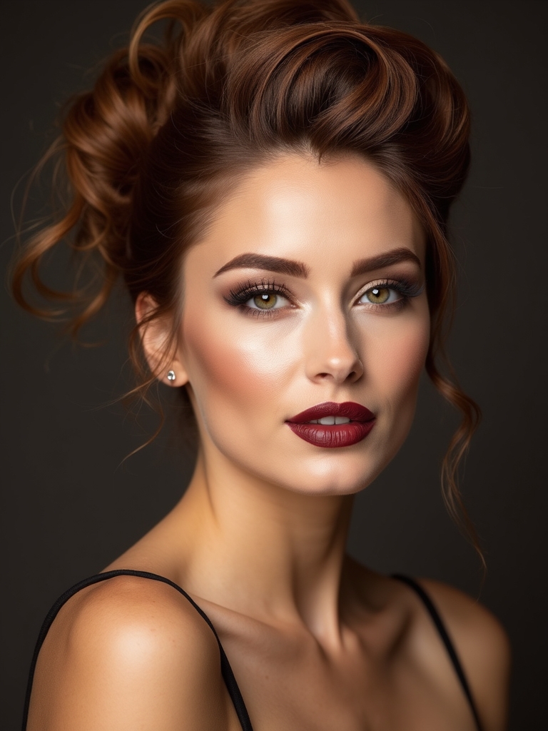 timeless elegant secured french twist