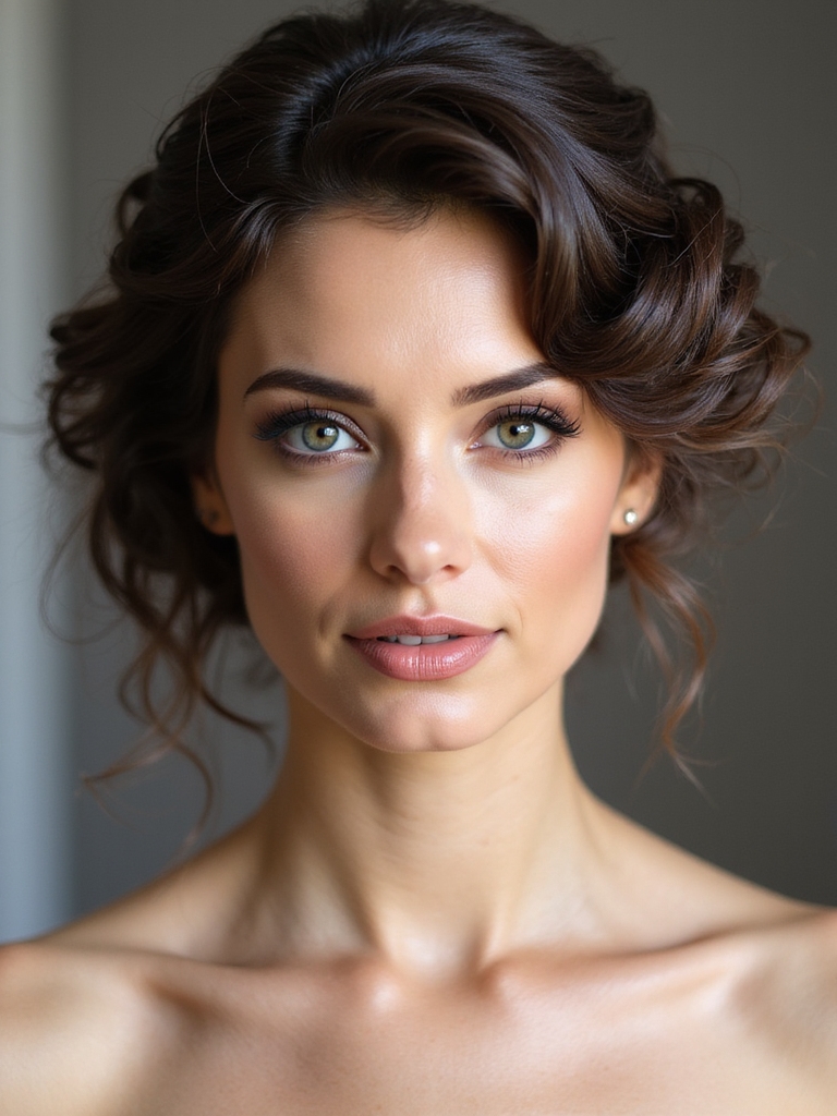 timeless elegant wedding hair