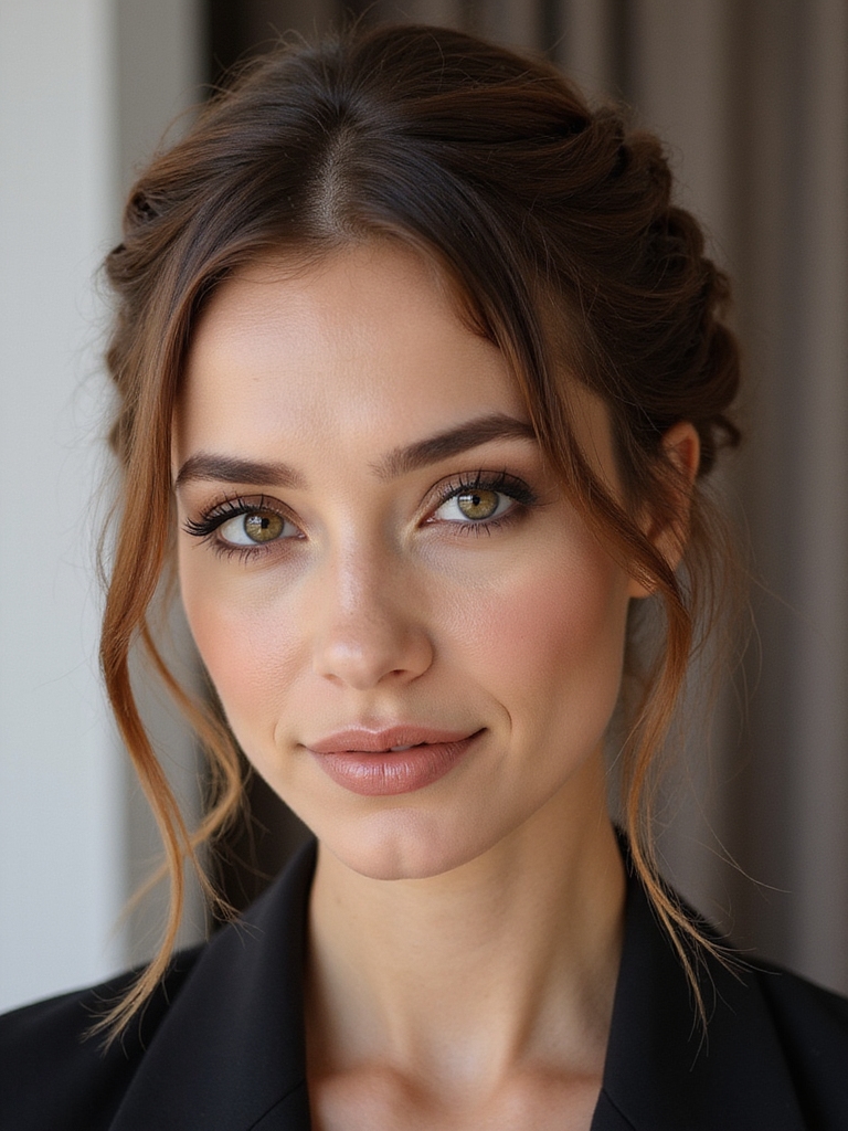 timeless french braided chignon