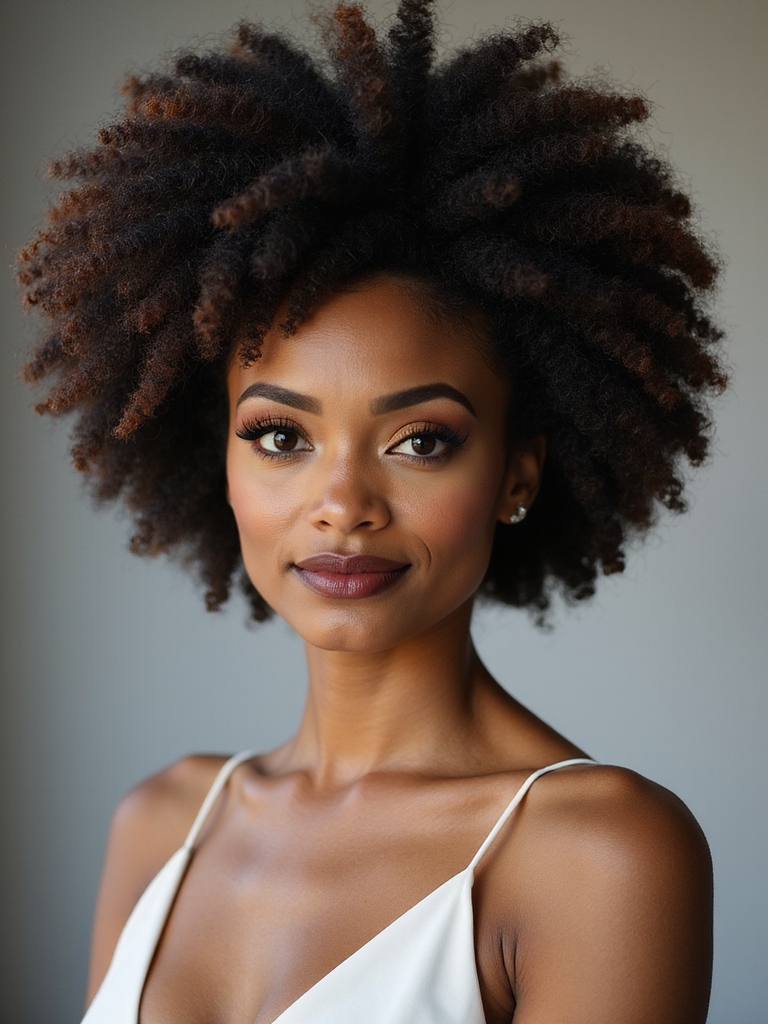 timeless full afro confidence