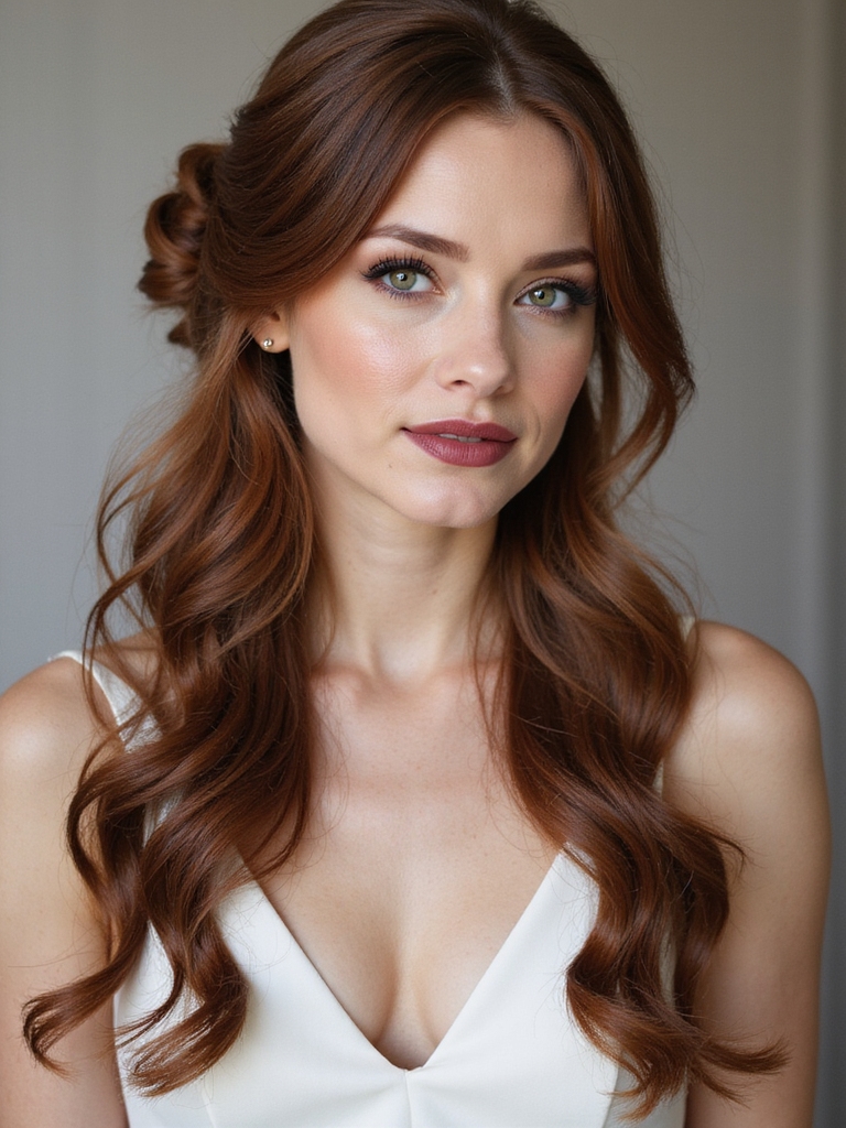 timeless low chignon elegance