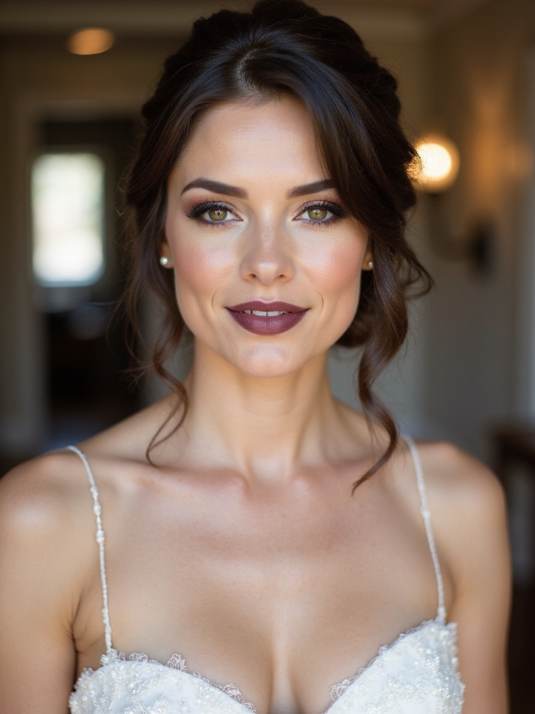 timeless low chignon elegance