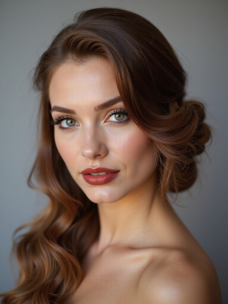 timeless low chignon elegance