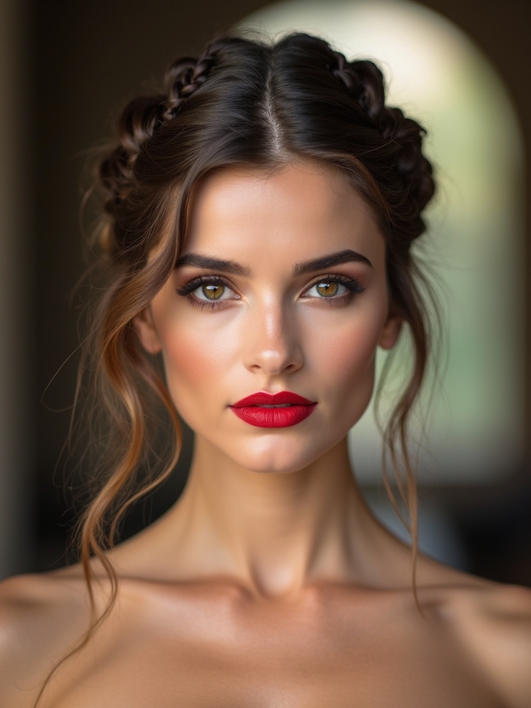 timeless modern romantic wedding hair