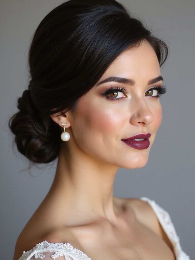 timeless polished low bun