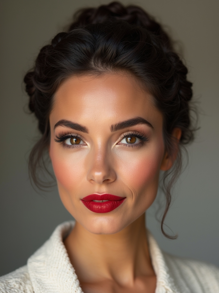 timeless romantic braided bridal look