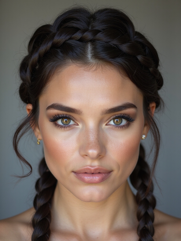 timeless romantic braided crown