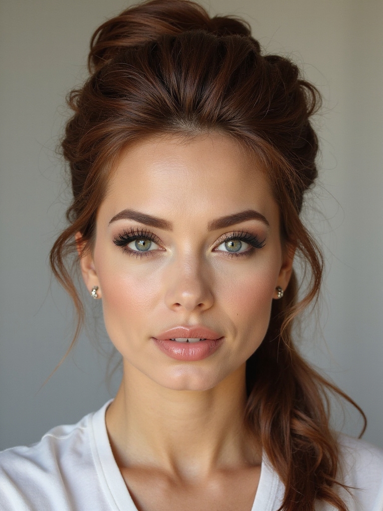 timeless romantic elegant bridal updo