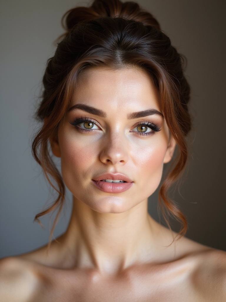 timeless soft romantic updo