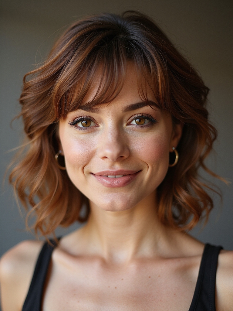tousled crop with pearls