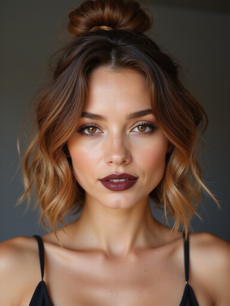 tousled mini top knot
