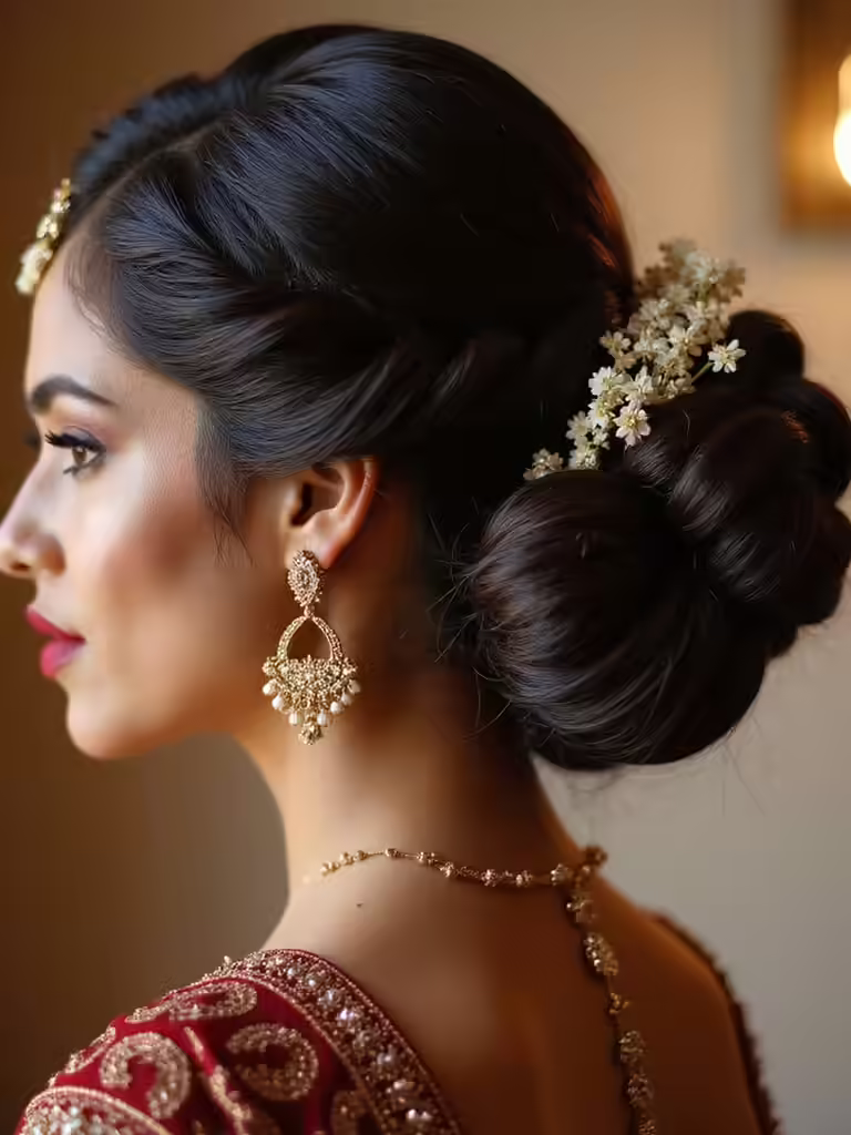 traditional indian wedding buns