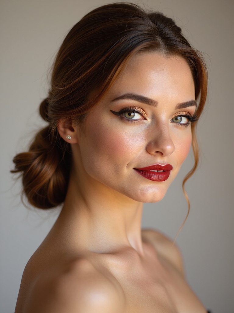 twisted low pony bun