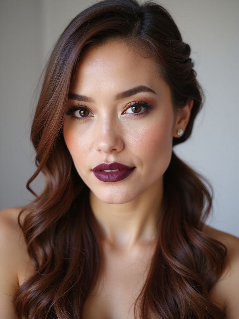 twisted side pony with tendrils