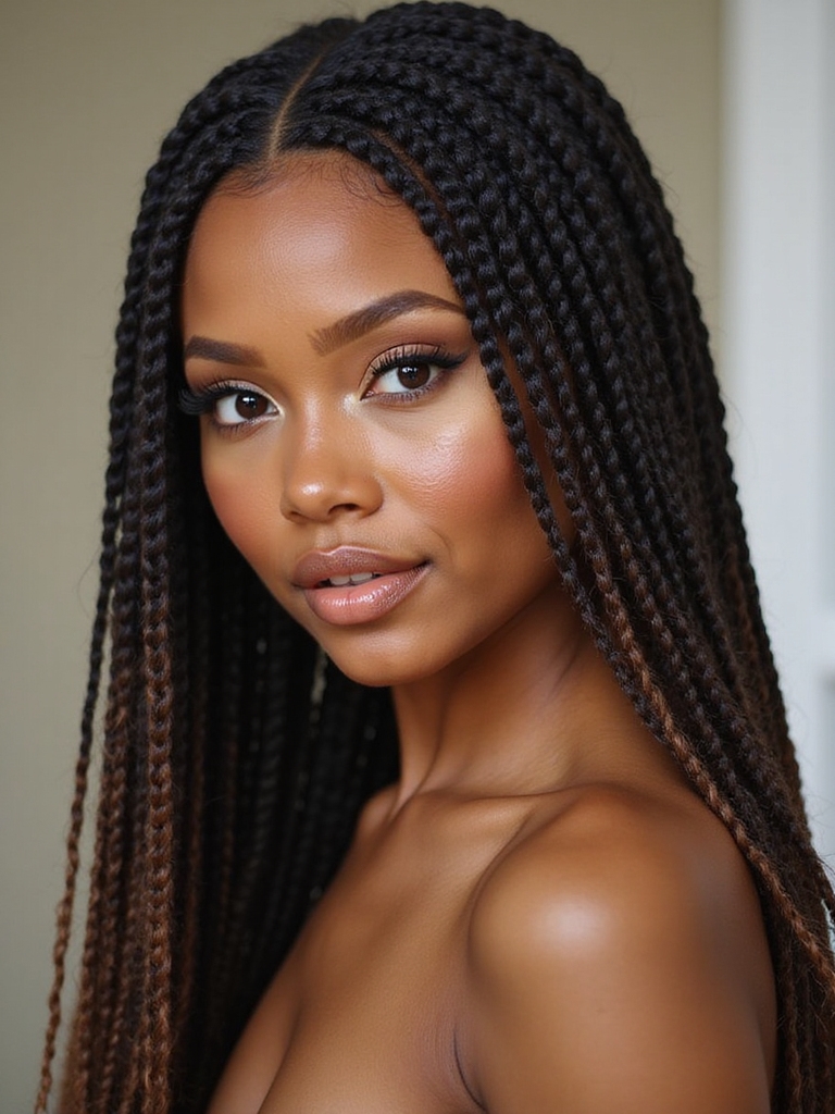 understated braided bridesmaid styles