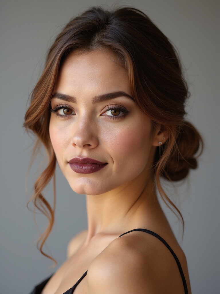 understated polished low bun