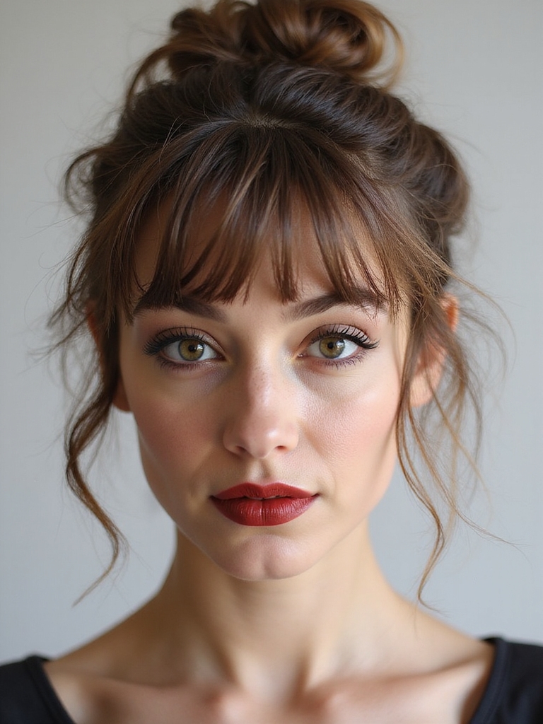 undone romantic textured updo