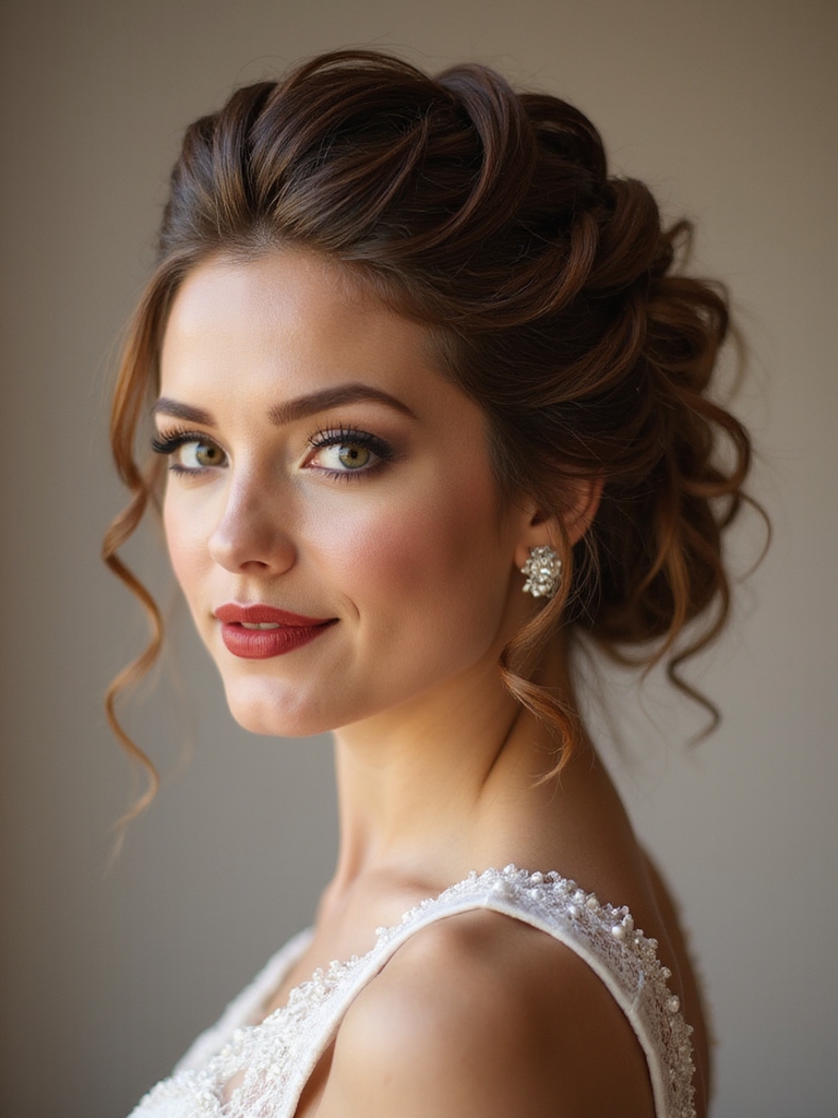 updo selection by face shape