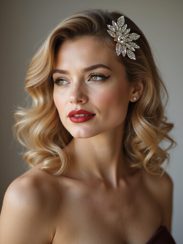 vintage elegance with contrast