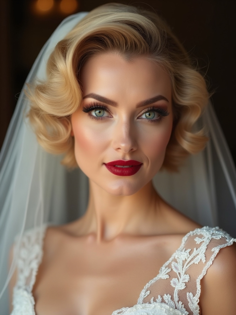 vintage glamour with elegance