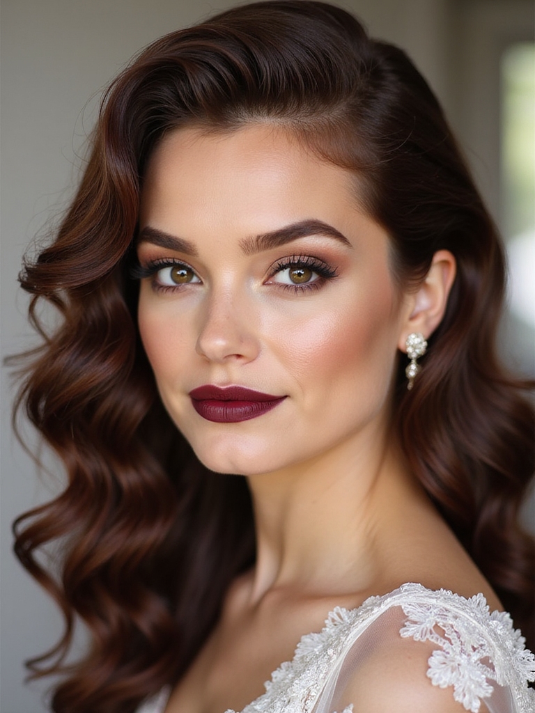 vintage hollywood waves for curly hair