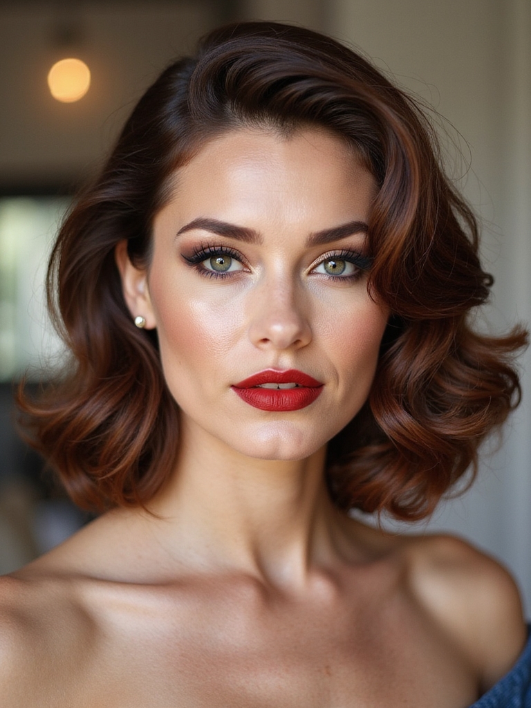 vintage polished victory roll