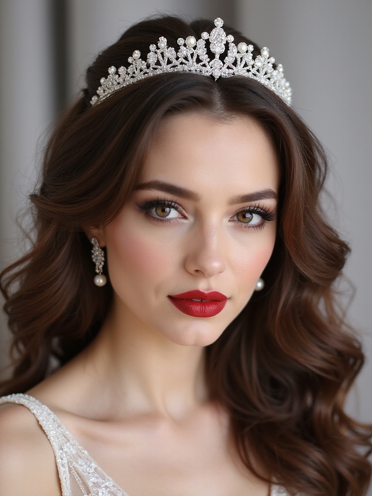 vintage romantic floral crown
