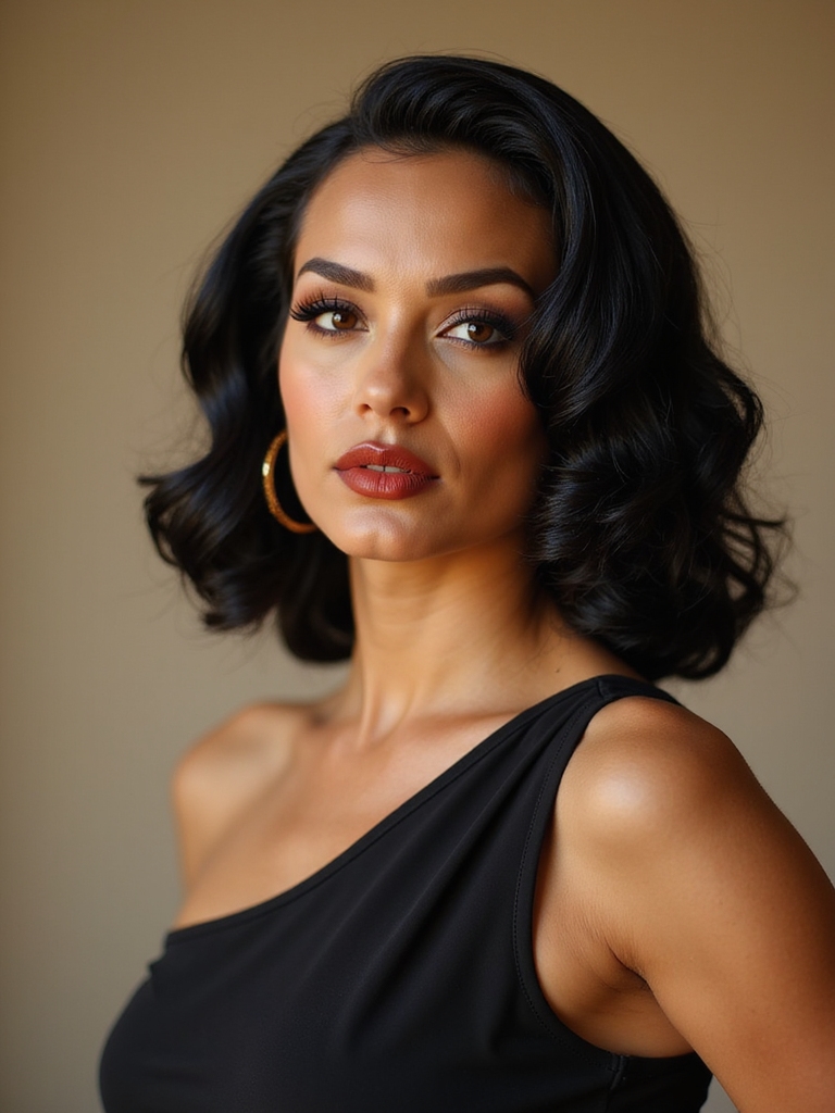 vintage sculpted finger waves