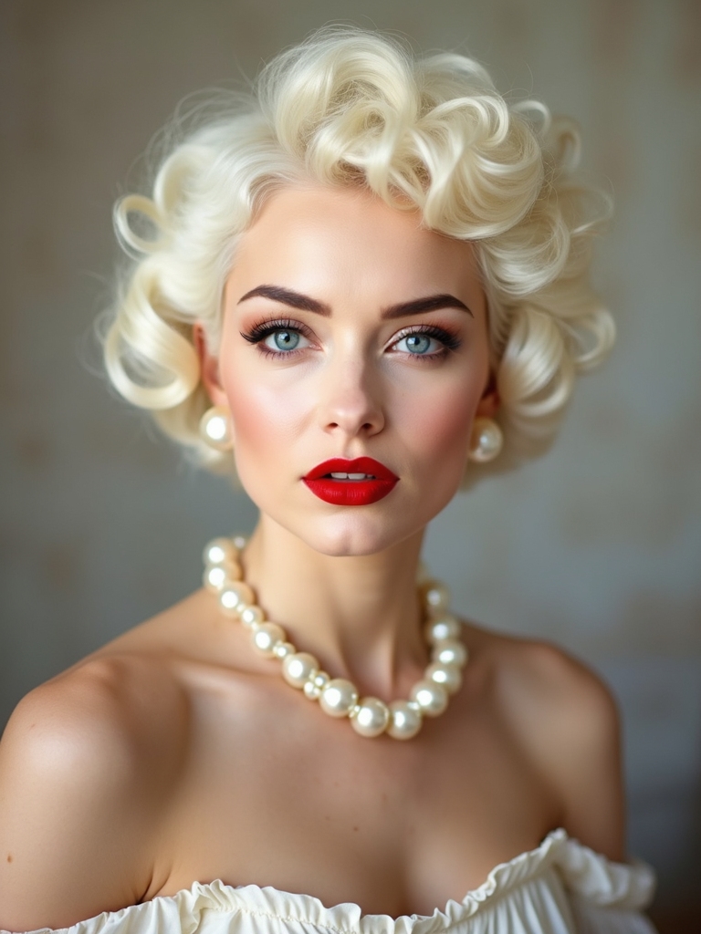 vintage short bridal hairstyles