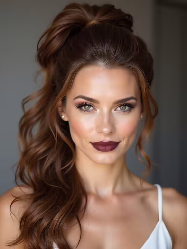 voluminous long wedding hairstyles