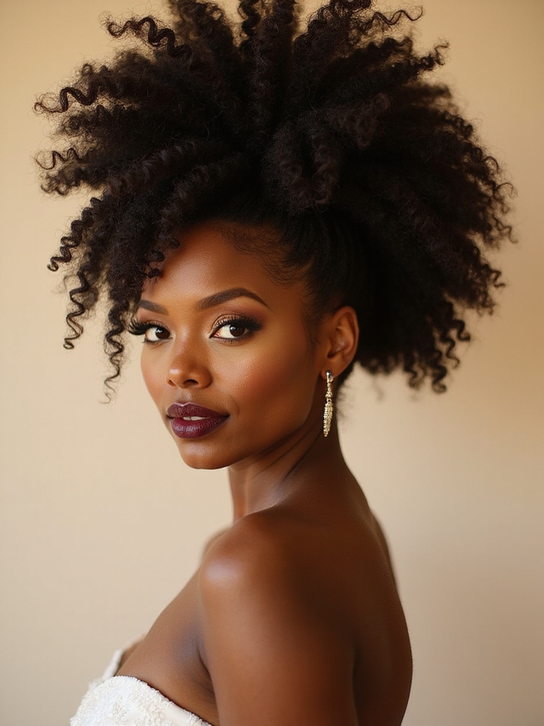 voluminous textured protective bridal updos
