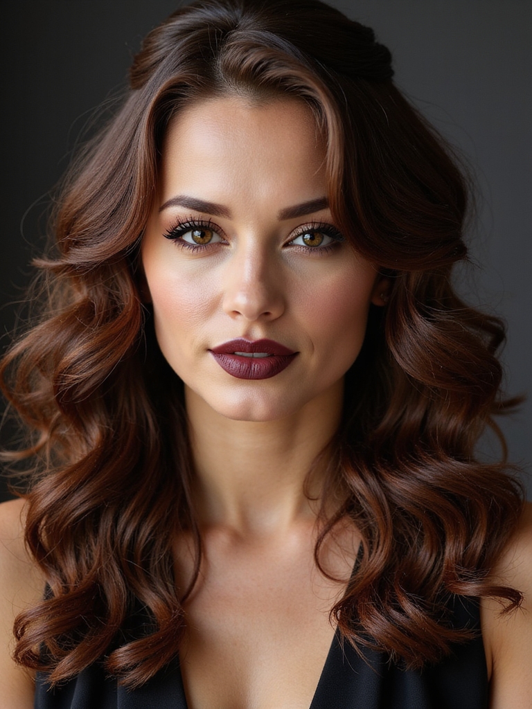 voluminous twisted romantic half up