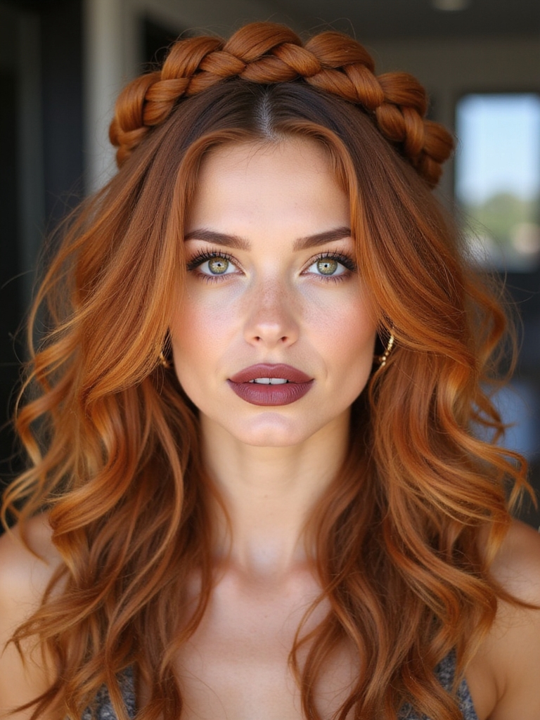 whimsical boho crown braid