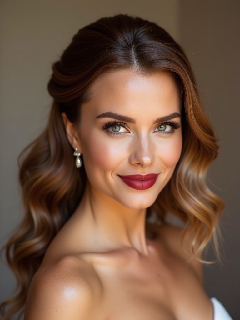 balanced wedding guest hairstyle