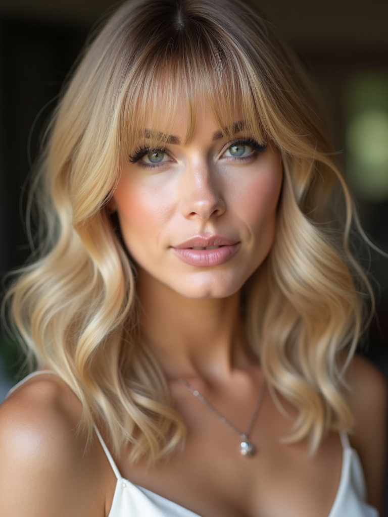bangs for bridal beauty