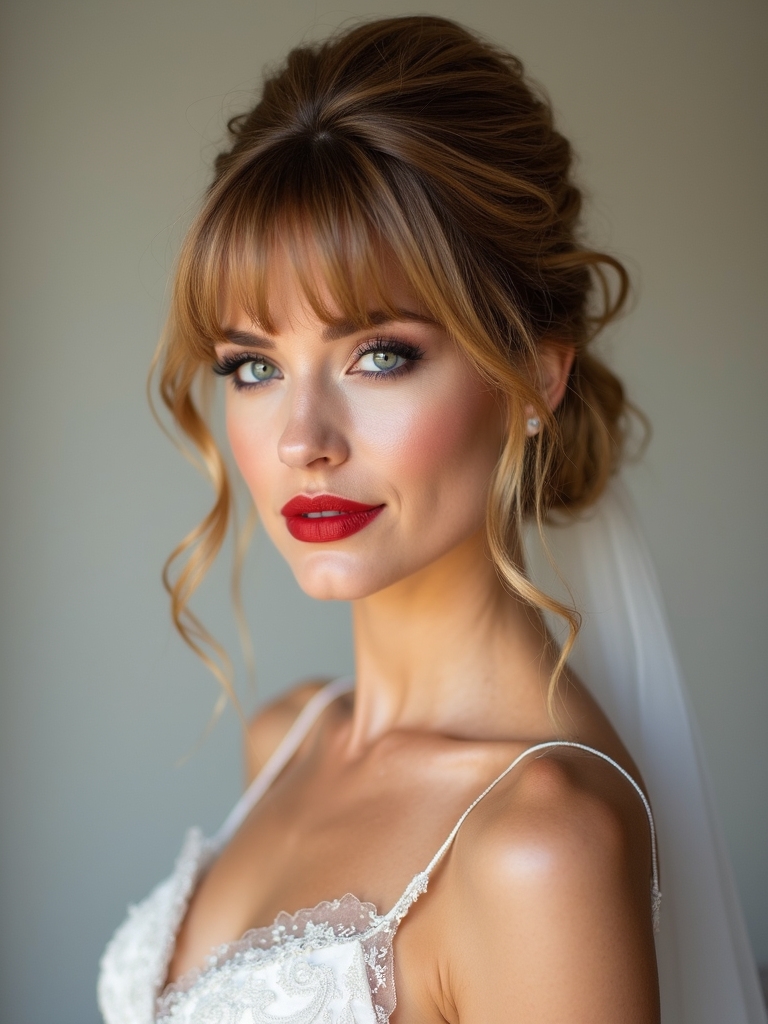 bangs for wedding perfection