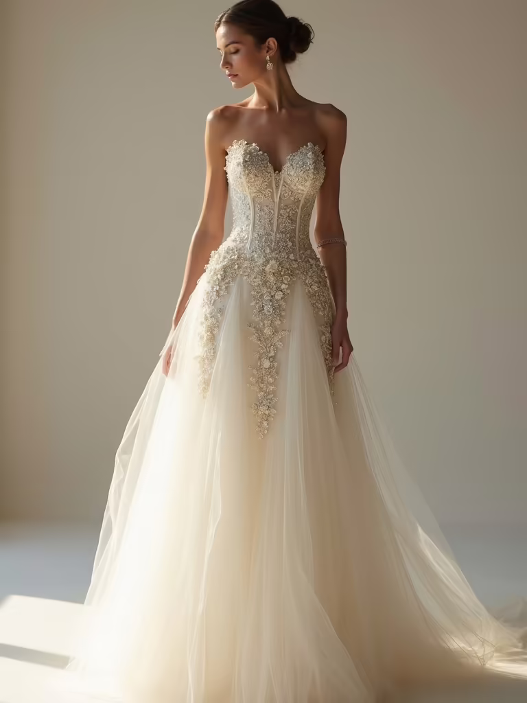 beaded sequin bridal elegance