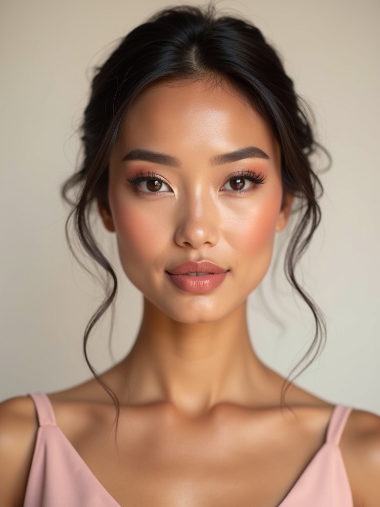 blush toned bridal beauty ideas