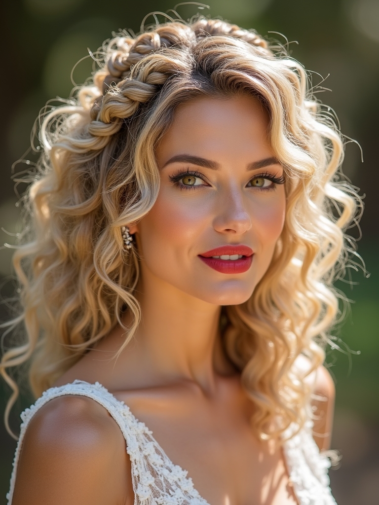 boho bridal braided hairstyles
