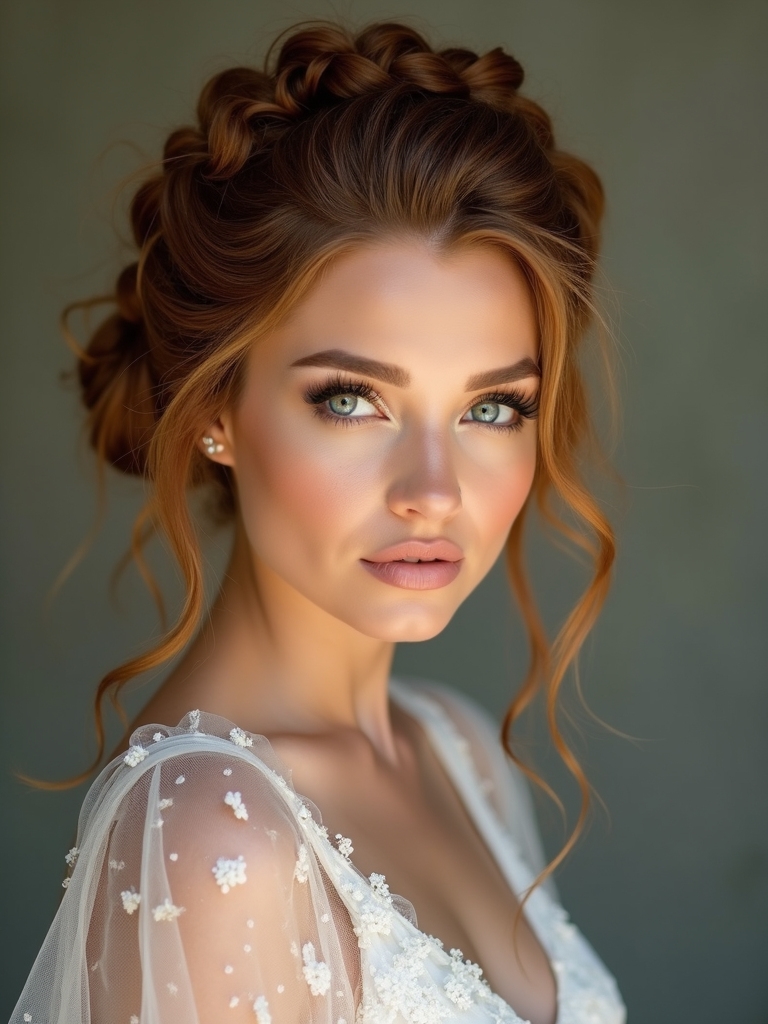 boho twisted knot updo
