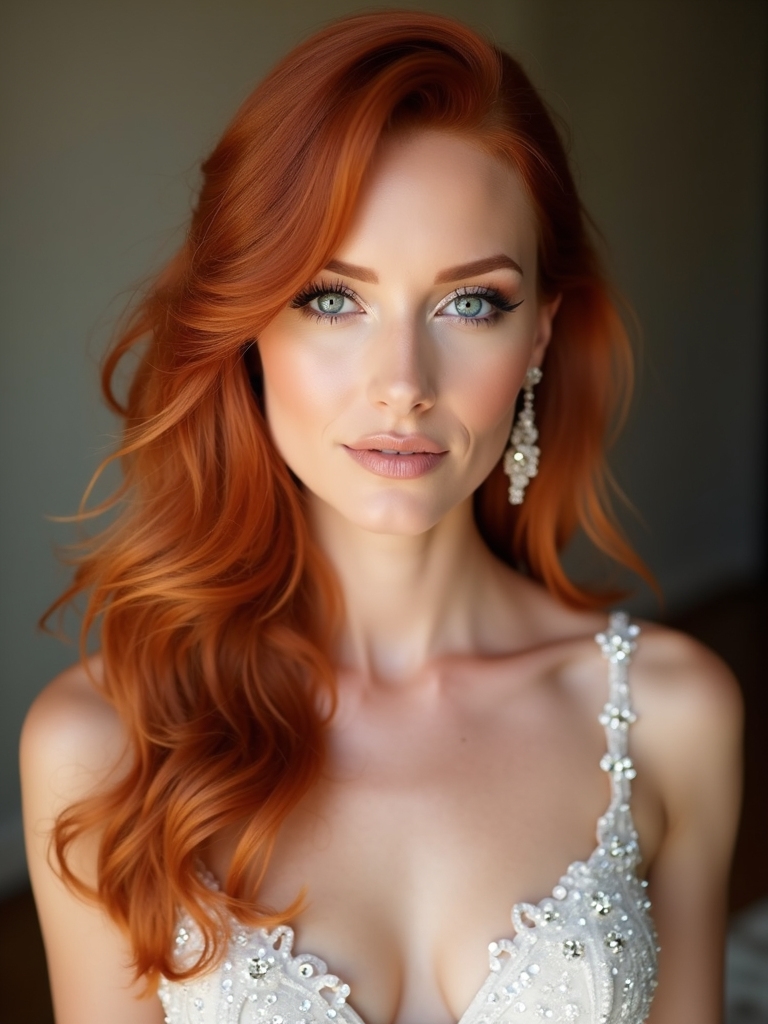 bold accessories for redheads