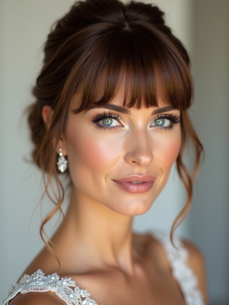 bold bangs structured elegance
