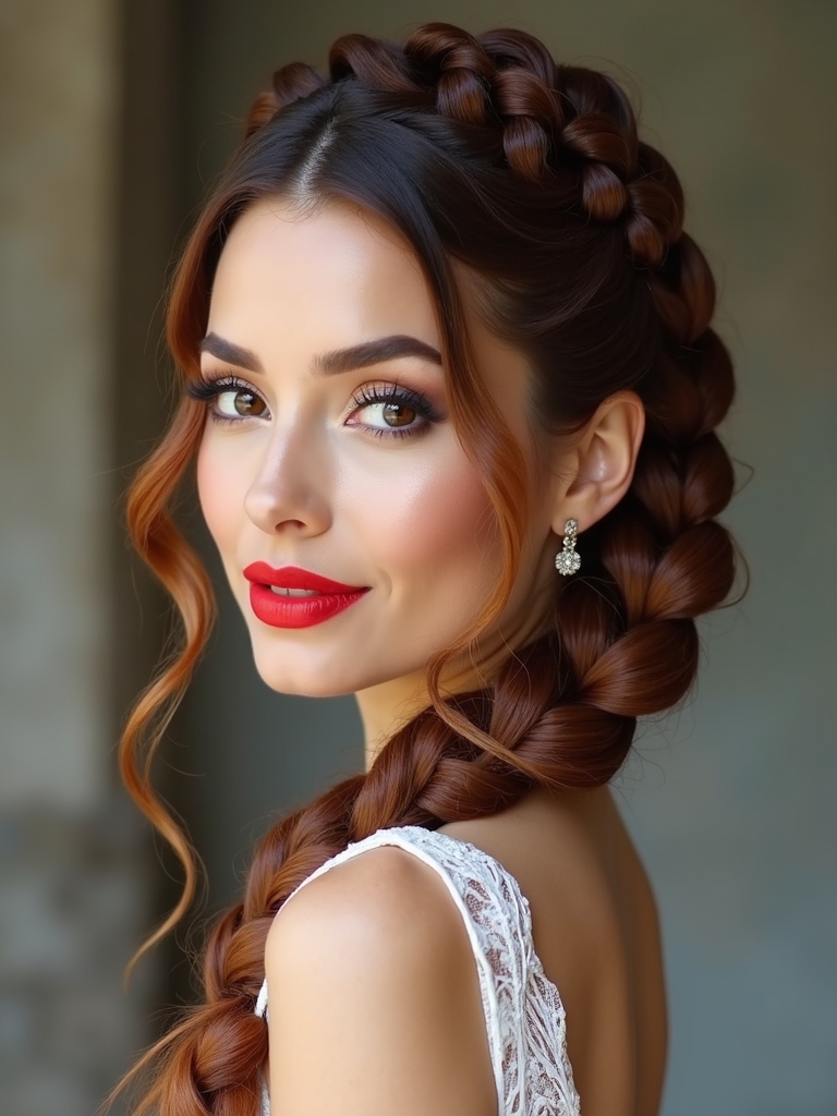 bold braids for brides