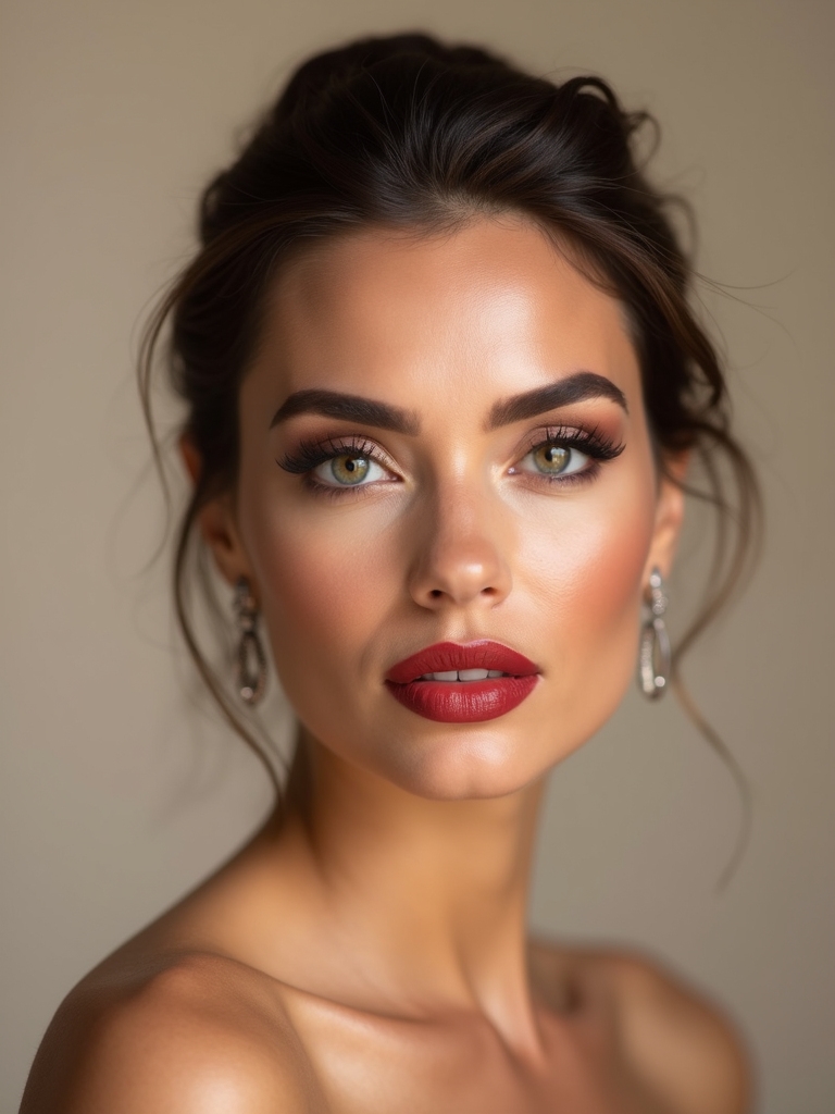 bold classy wedding lips
